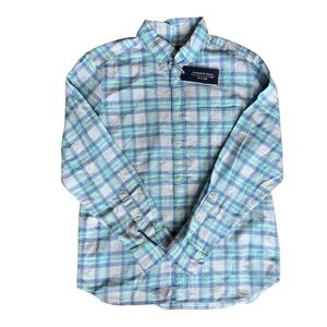 Vineyard Vines Mens Blue Plaid Twill Button Up Shirt NWT